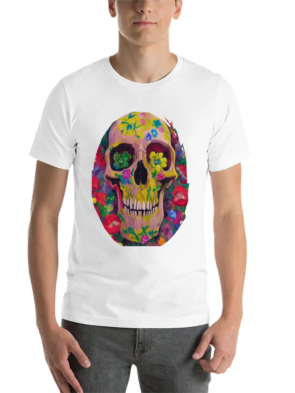 Skull And Botany - Great Smile! Breathable Soft Cotton T-Shirt – Timeless Casual Look