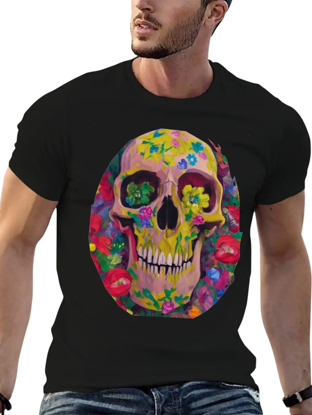 Skull And Botany - Great Smile! Breathable Soft Cotton T-Shirt – Timeless Casual Look