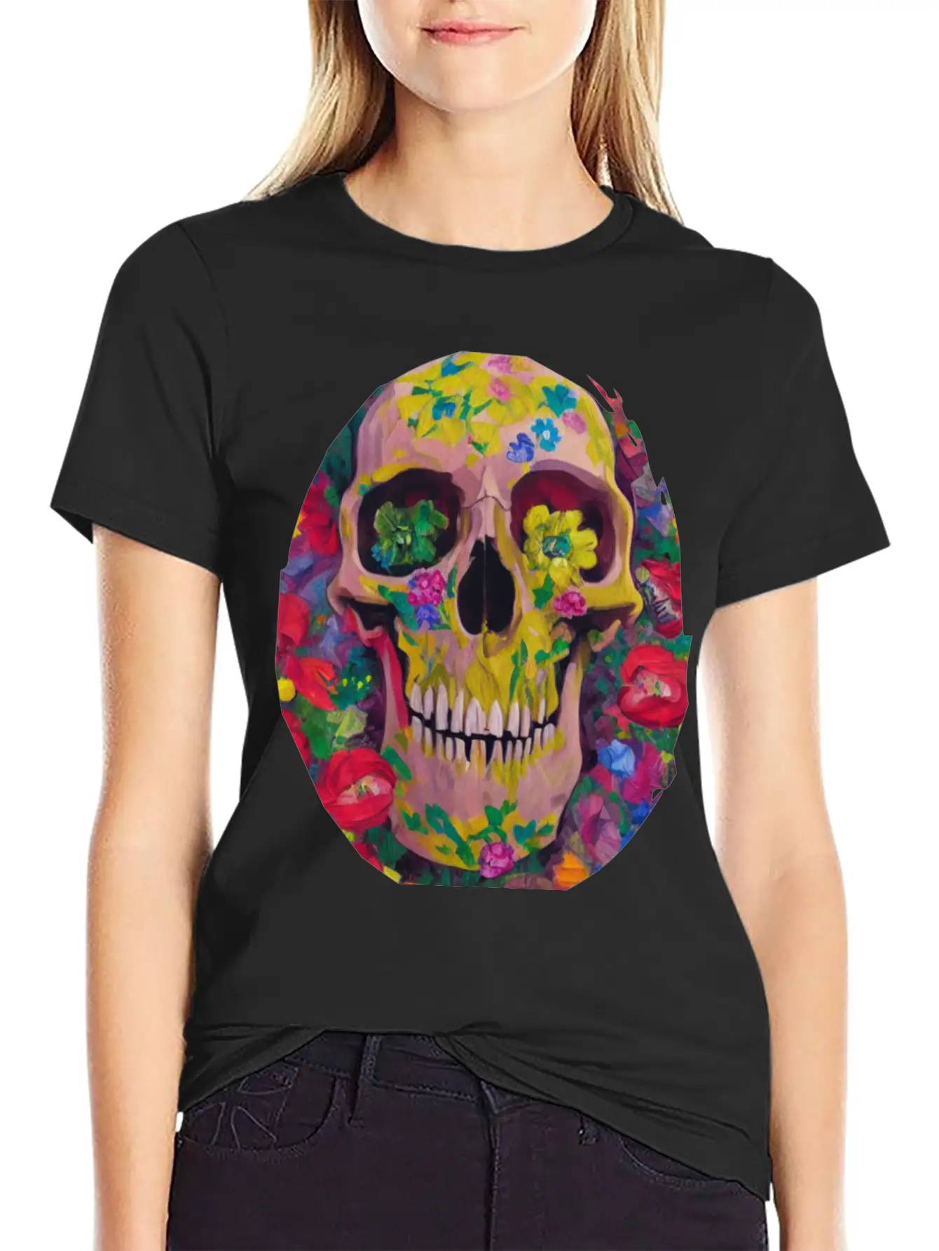 Skull And Botany - Great Smile! Breathable Soft Cotton T-Shirt – Timeless Casual Look