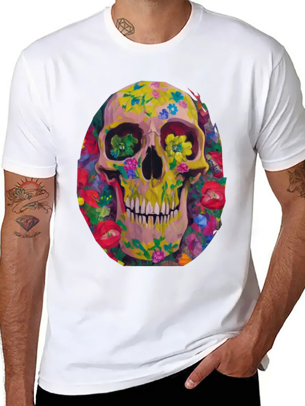 Skull And Botany - Great Smile! Breathable Soft Cotton T-Shirt – Timeless Casual Look
