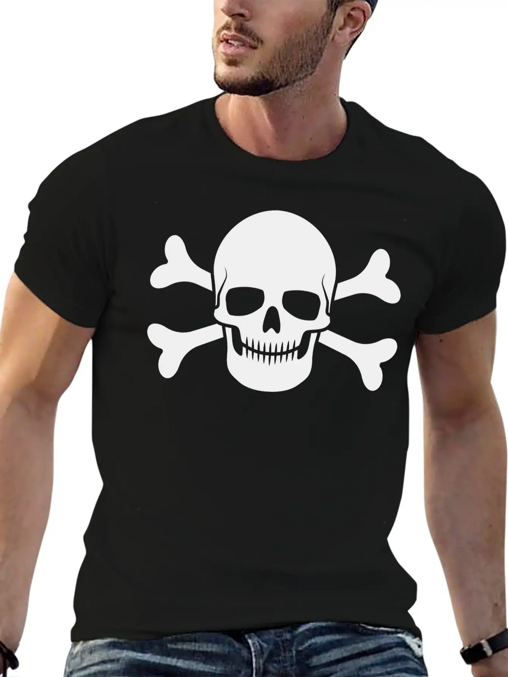 Skull And Crossbones 1 Breathable Graphic T-Shirt – Perfect For Casual Days