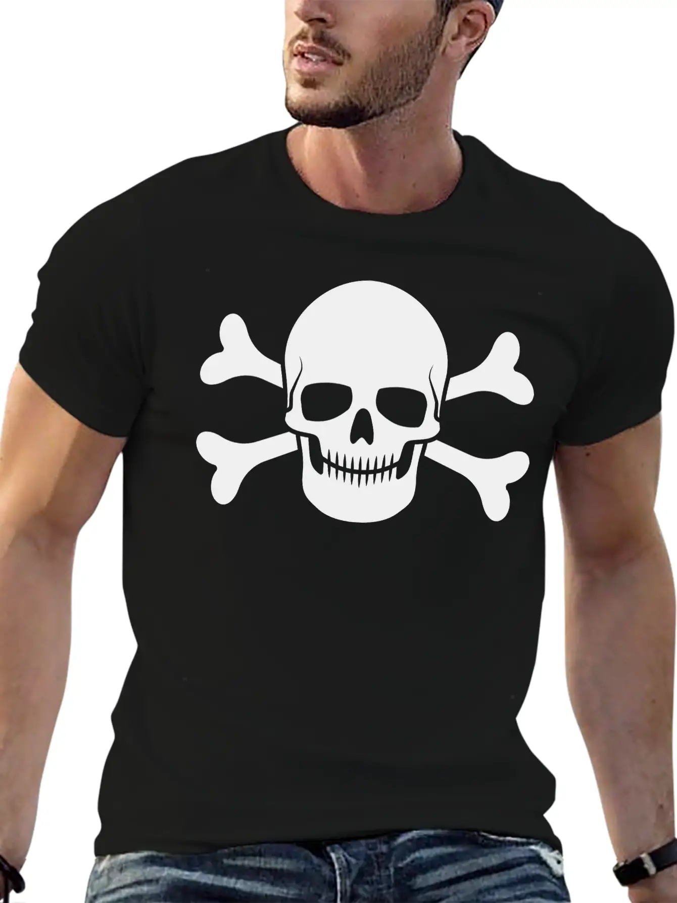 Skull And Crossbones 1 Breathable Graphic T-Shirt – Perfect For Casual Days