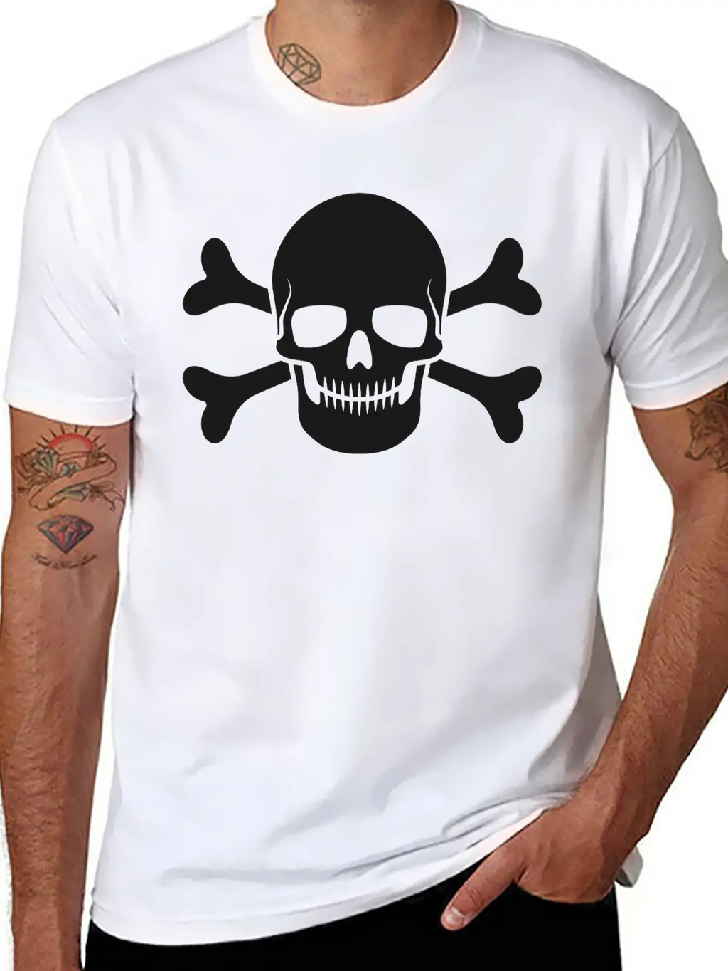 Skull And Crossbones 1 Breathable Graphic T-Shirt – Perfect For Casual Days