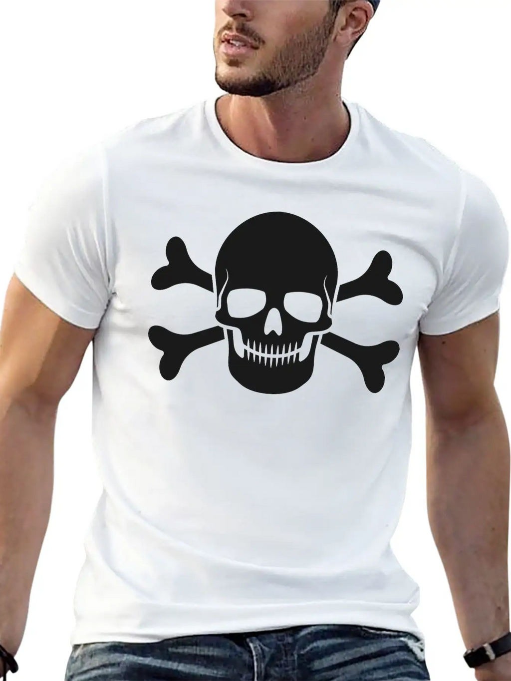 Skull And Crossbones 1 Breathable Graphic T-Shirt – Perfect For Casual Days