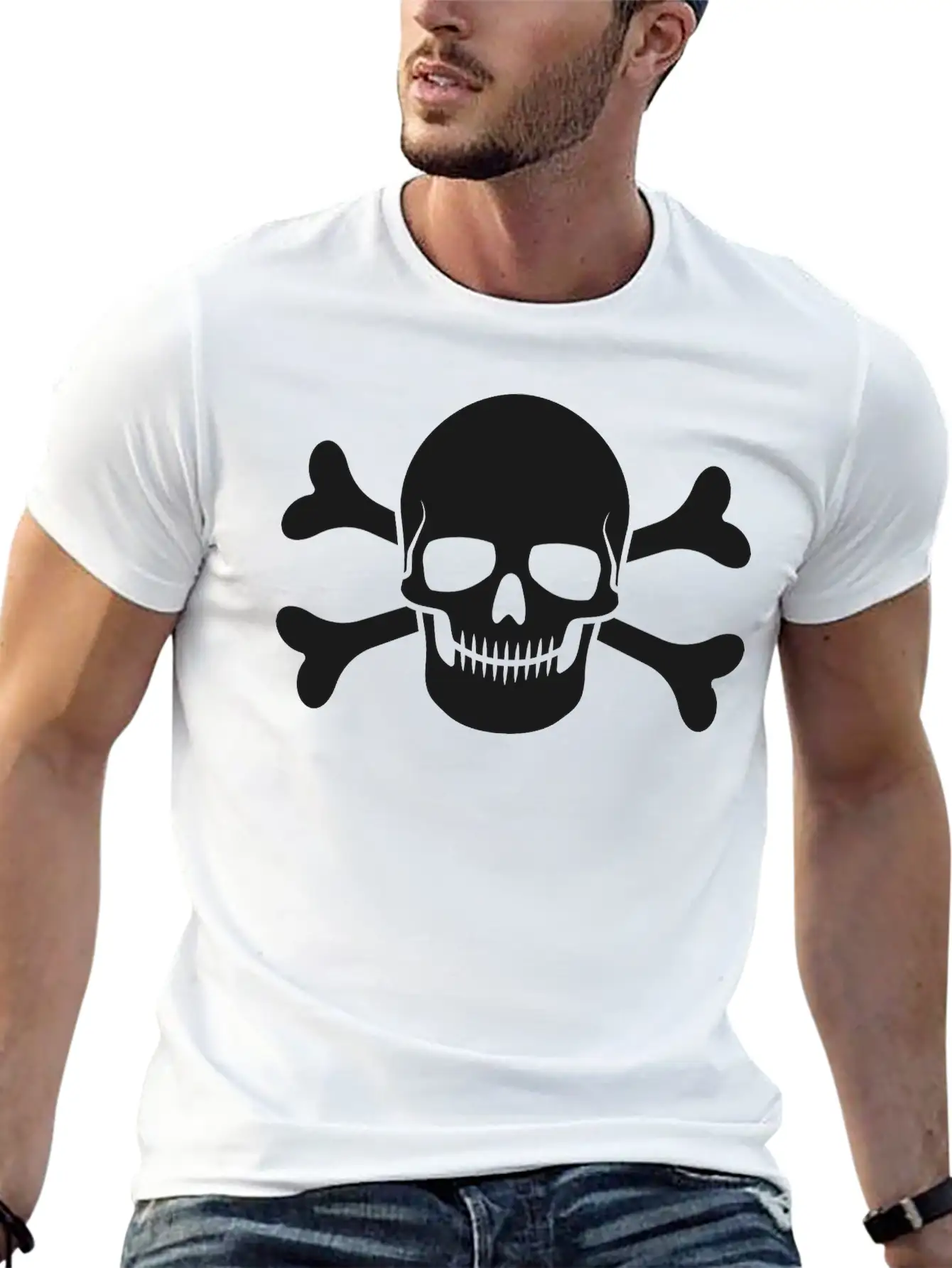 Skull And Crossbones 1 Breathable Graphic T-Shirt – Perfect For Casual Days