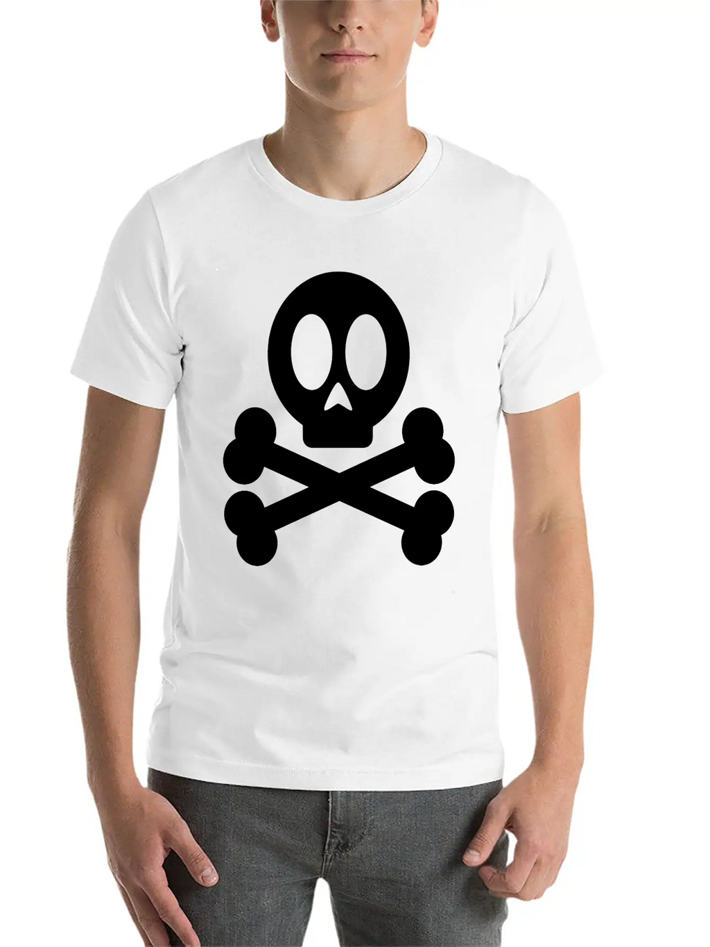 Skull And Crossbones Classic Cotton Tee – Unisex Comfort For Any Season