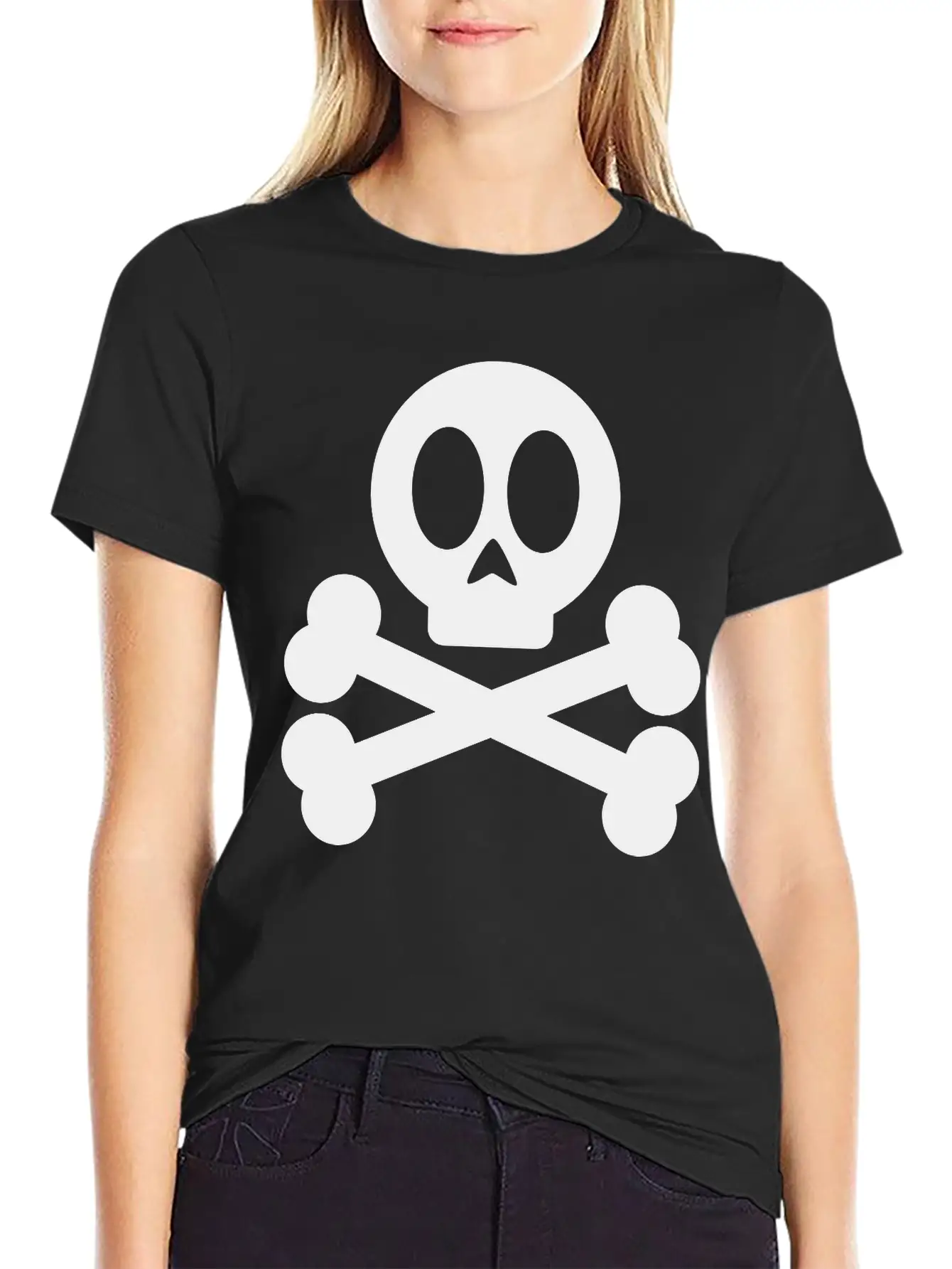 Skull And Crossbones Classic Cotton Tee – Unisex Comfort For Any Season