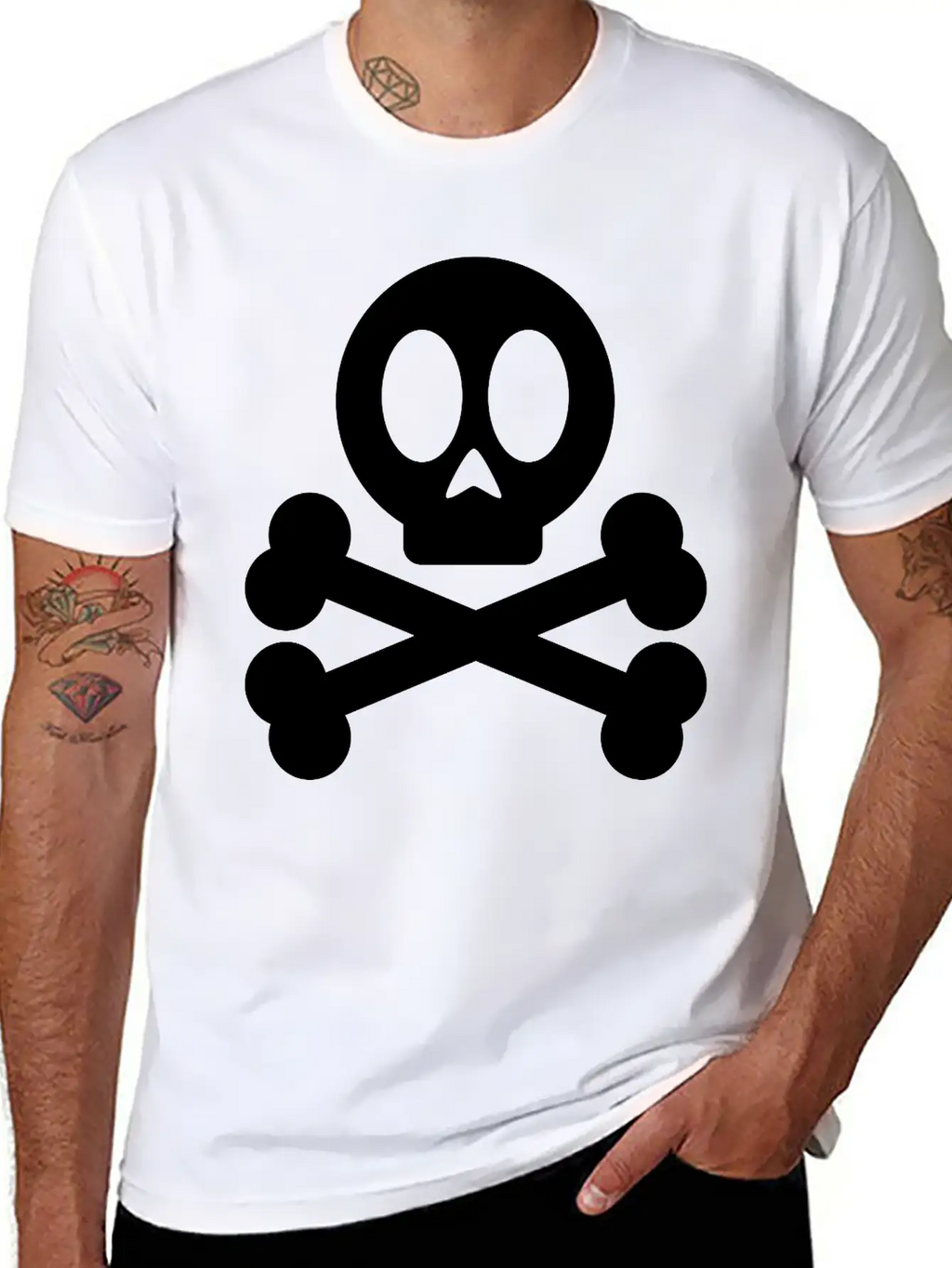 Skull And Crossbones Classic Cotton Tee – Unisex Comfort For Any Season