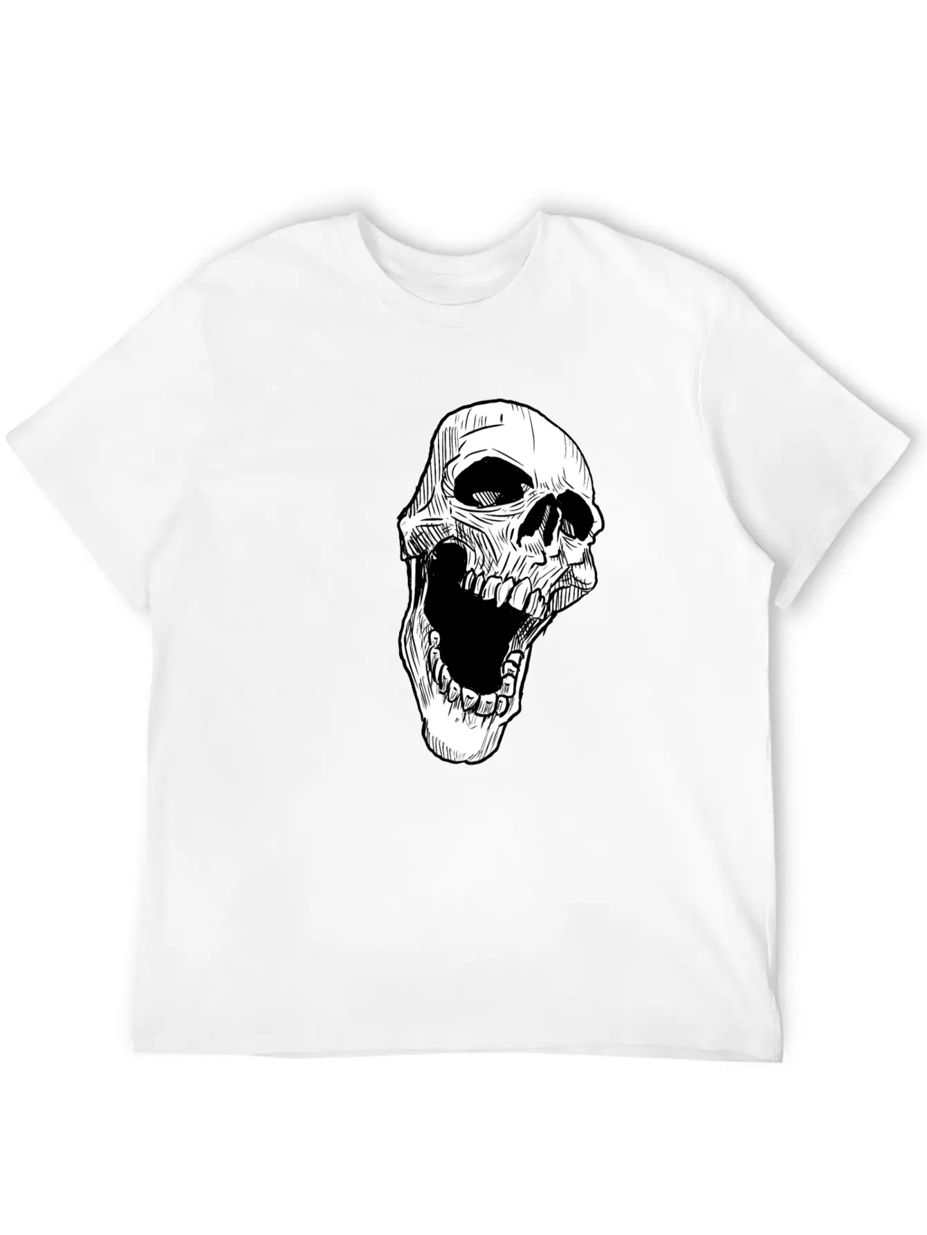 Skull Breathable Soft Cotton T-Shirt – Timeless Casual Look