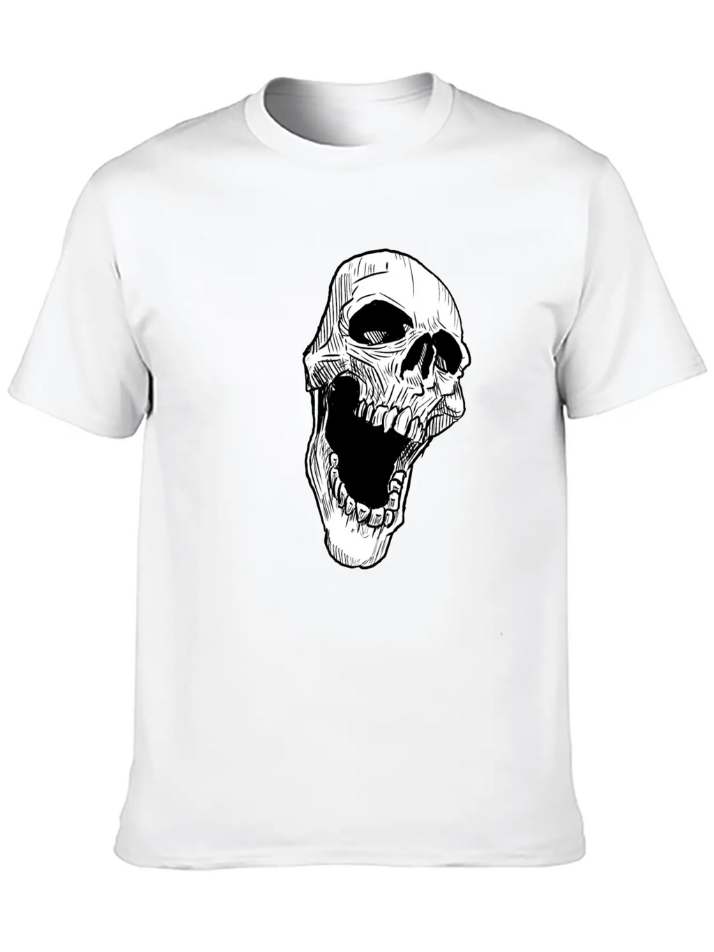 Skull Breathable Soft Cotton T-Shirt – Timeless Casual Look