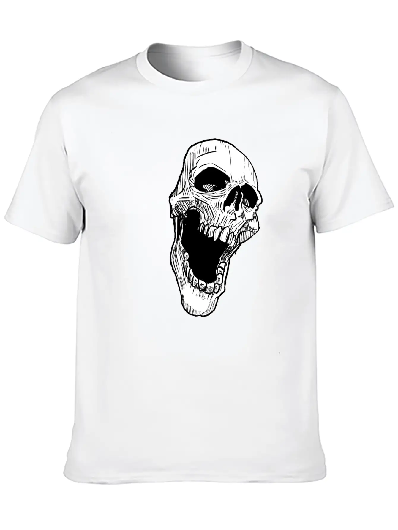 Skull Breathable Soft Cotton T-Shirt – Timeless Casual Look