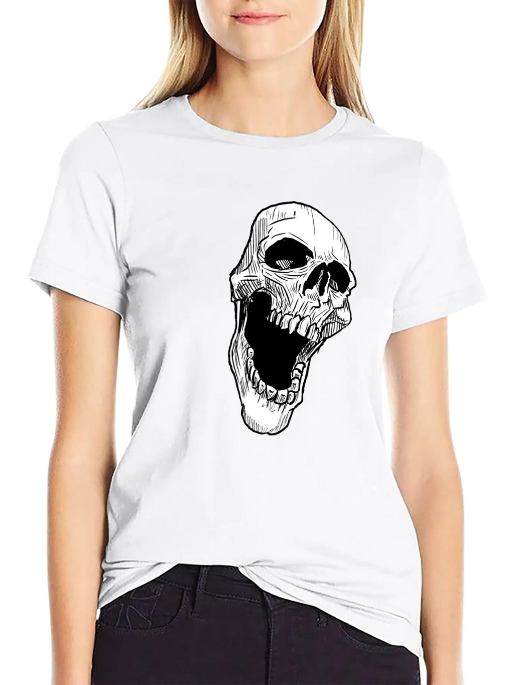 Skull Breathable Soft Cotton T-Shirt – Timeless Casual Look