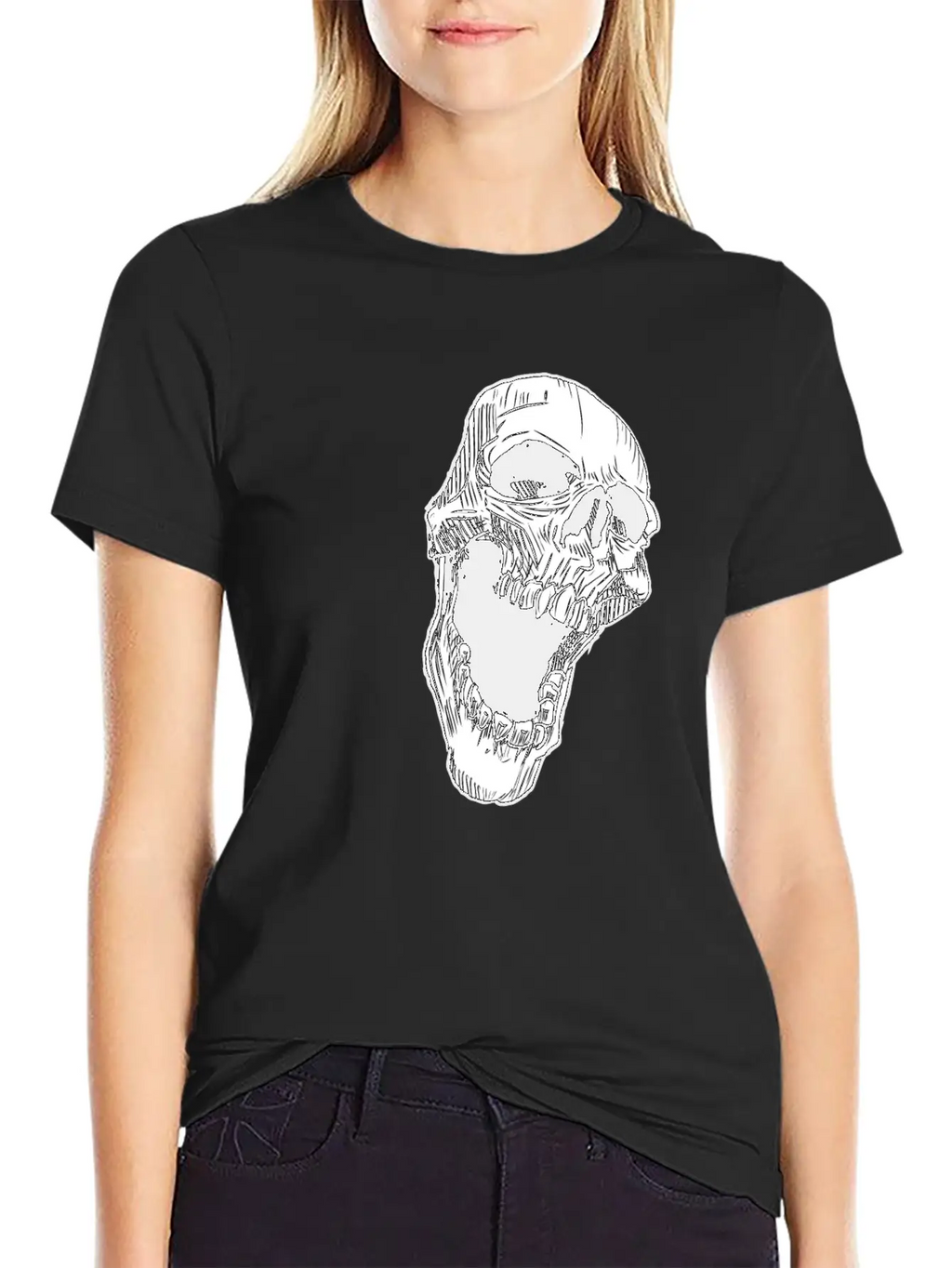 Skull Breathable Soft Cotton T-Shirt – Timeless Casual Look