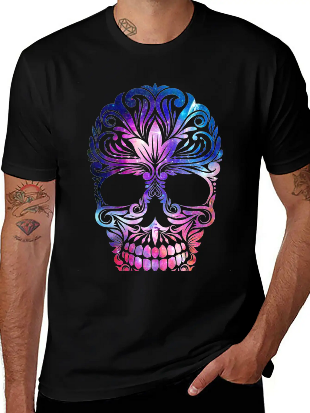 Skull Colorful Basic Graphic T-Shirt – Daily Comfort In Soft Cotton