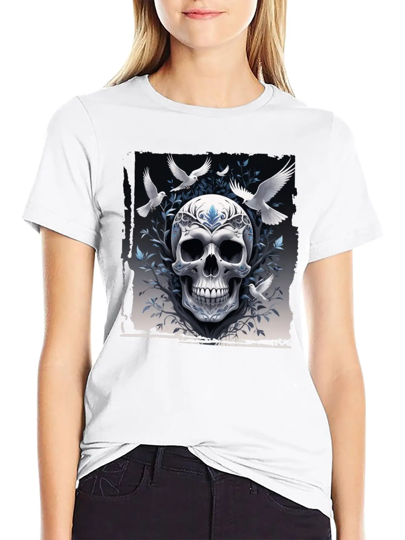 Skull For Women And Men Unisex Casual T-Shirt – Clean Design For Daily Comfort