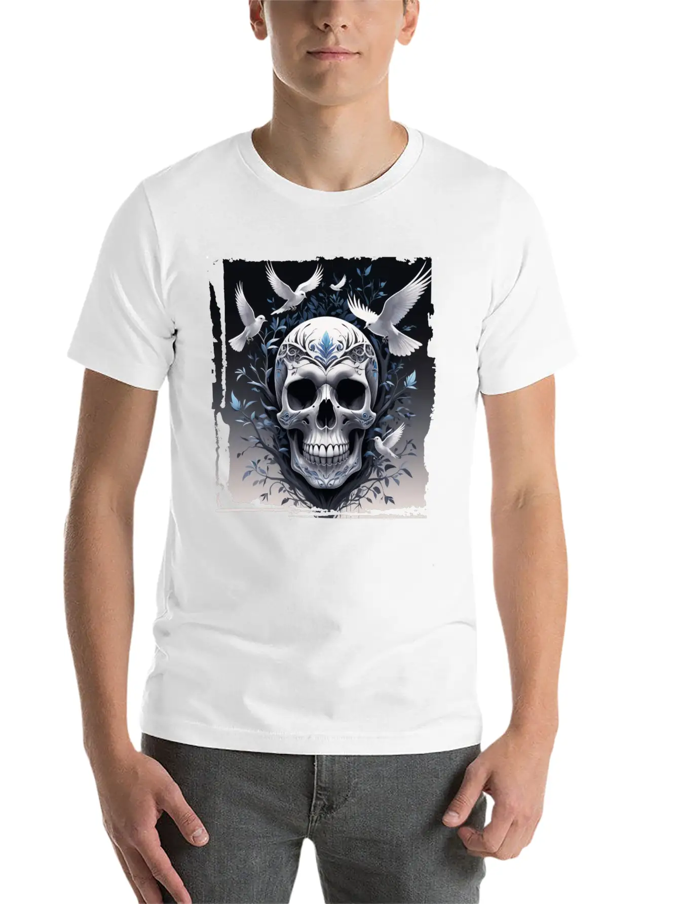 Skull For Women And Men Unisex Casual T-Shirt – Clean Design For Daily Comfort