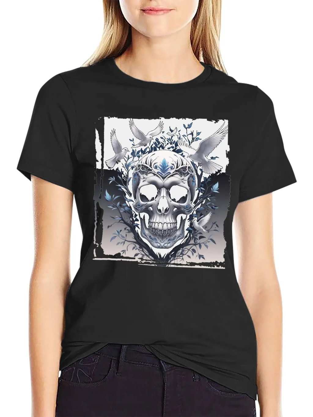 Skull For Women And Men Unisex Casual T-Shirt – Clean Design For Daily Comfort