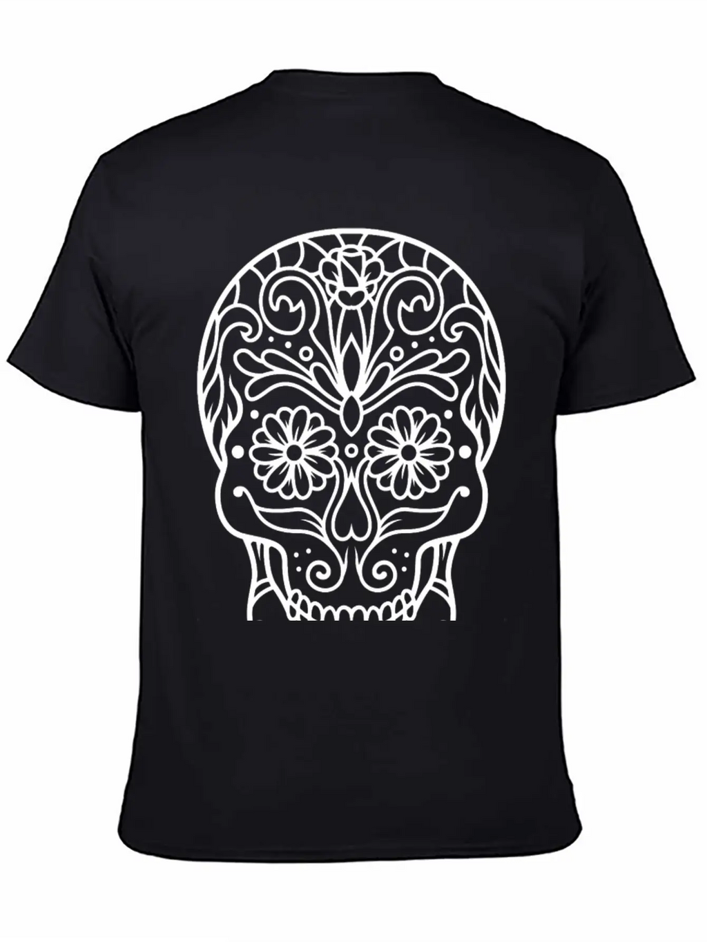 Skull In Mandala. Relaxed Everyday Tee – Lightweight And Durable Cotton
