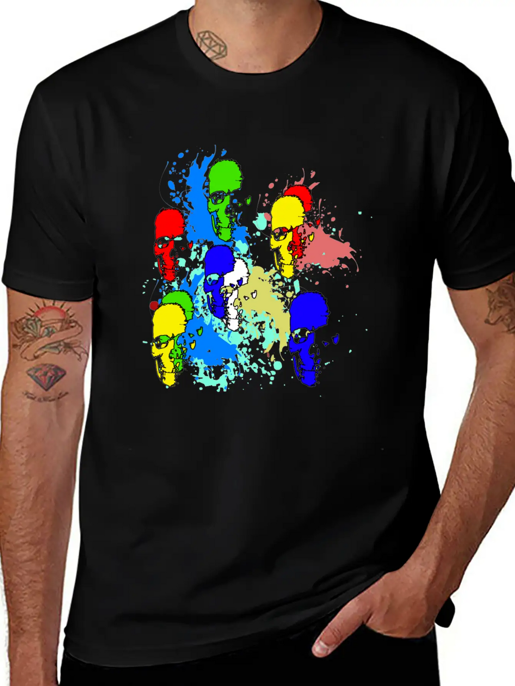 Skull Ink Basic Graphic T-Shirt – Daily Comfort In Soft Cotton