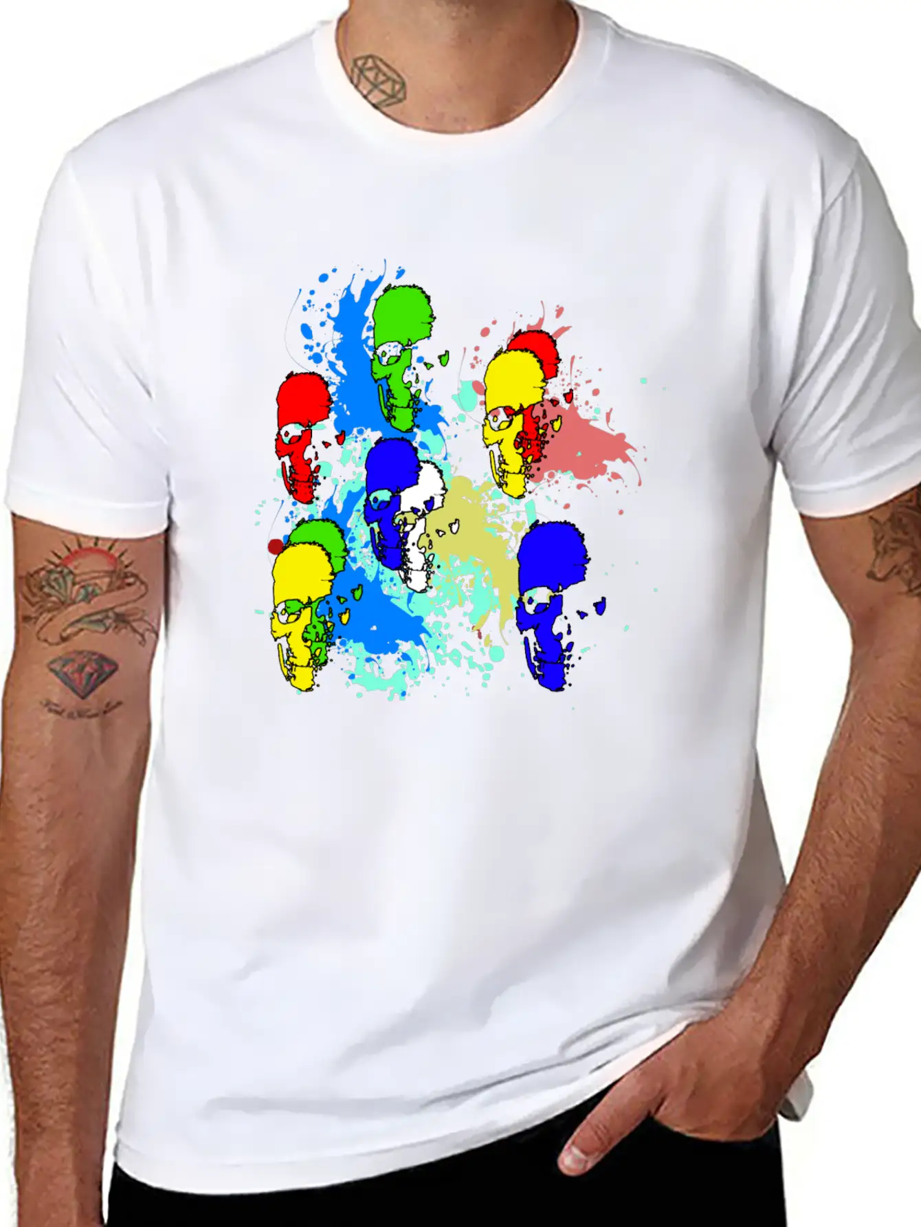 Skull Ink Basic Graphic T-Shirt – Daily Comfort In Soft Cotton