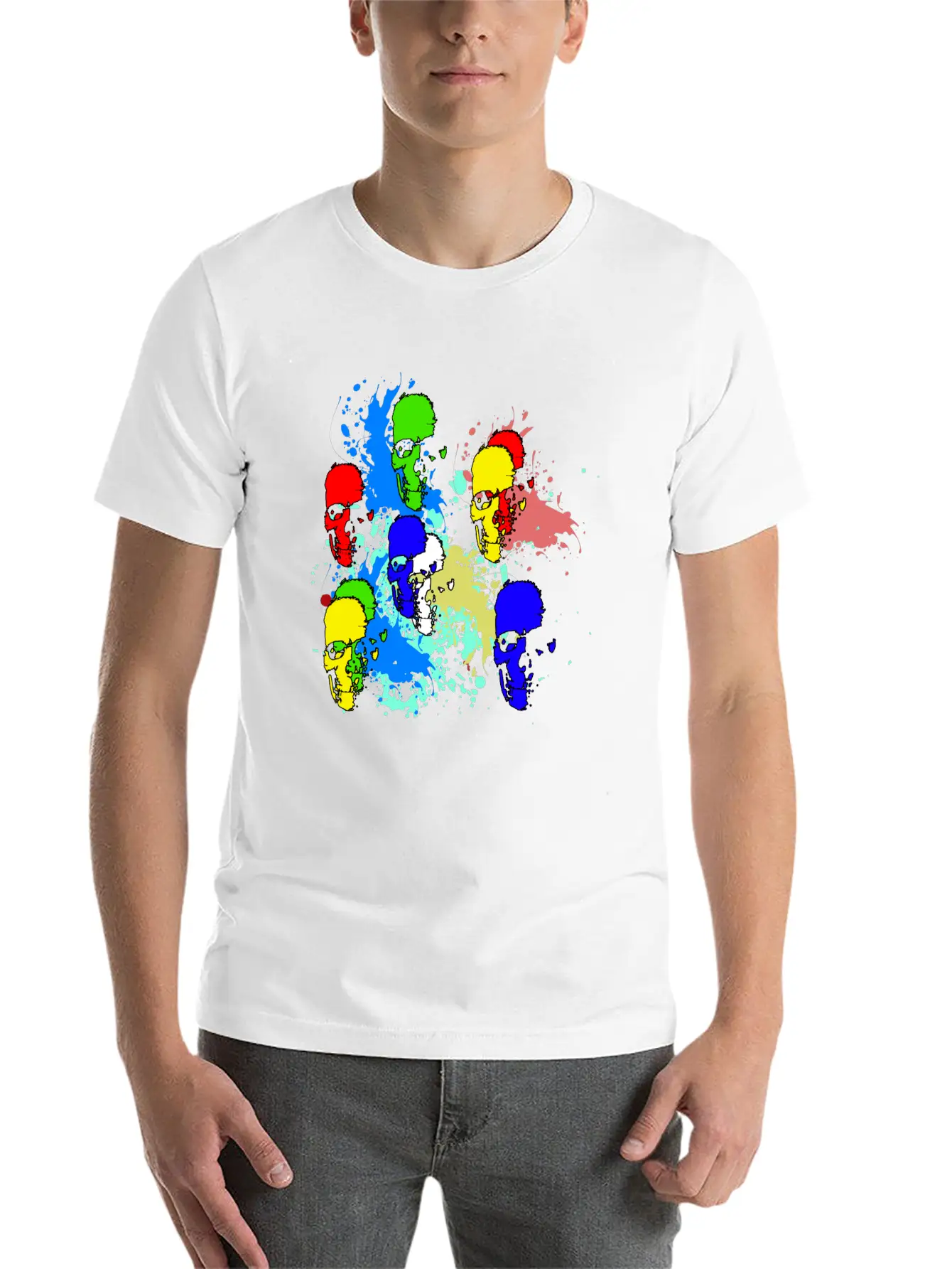 Skull Ink Basic Graphic T-Shirt – Daily Comfort In Soft Cotton