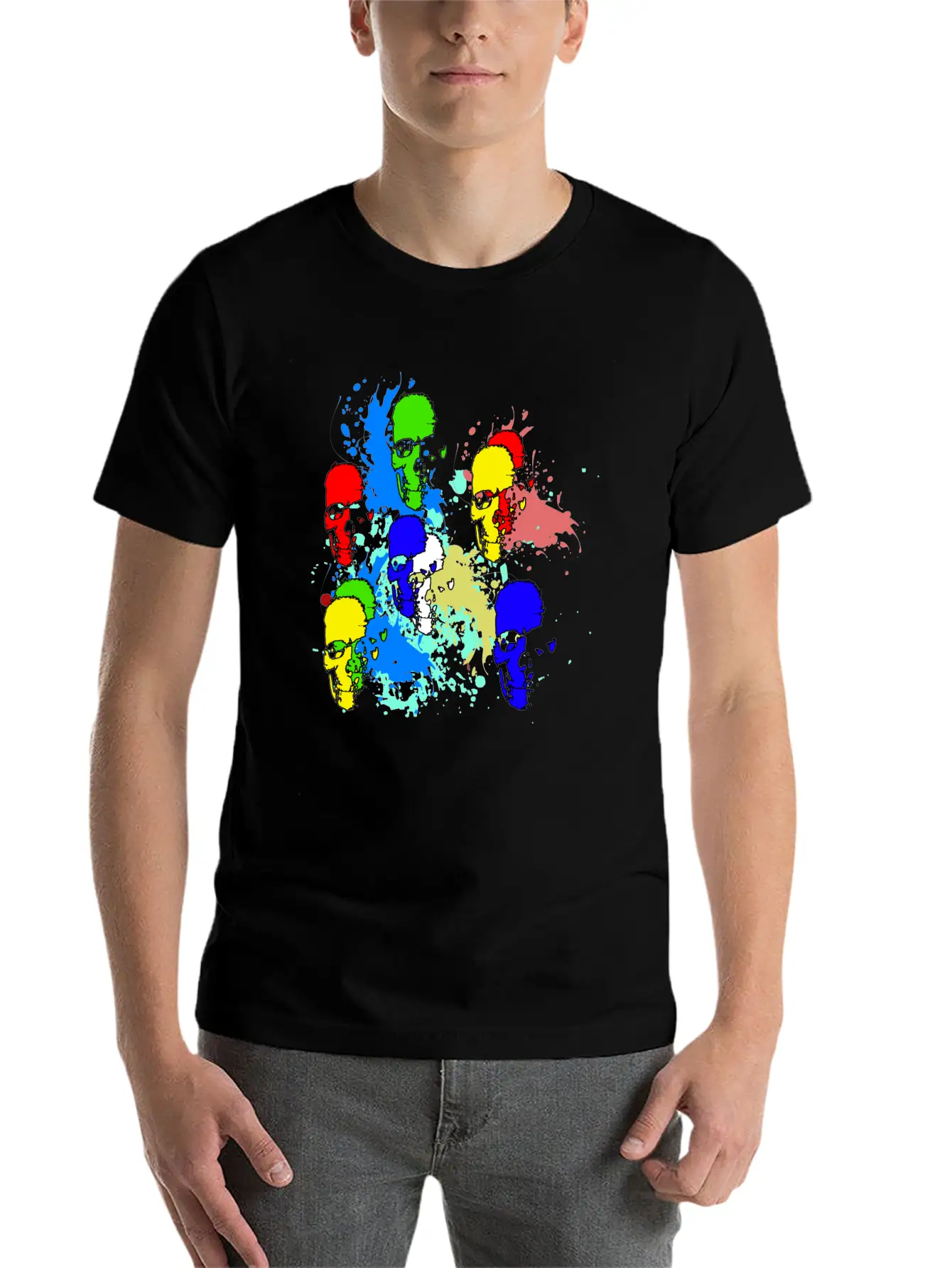 Skull Ink Basic Graphic T-Shirt – Daily Comfort In Soft Cotton