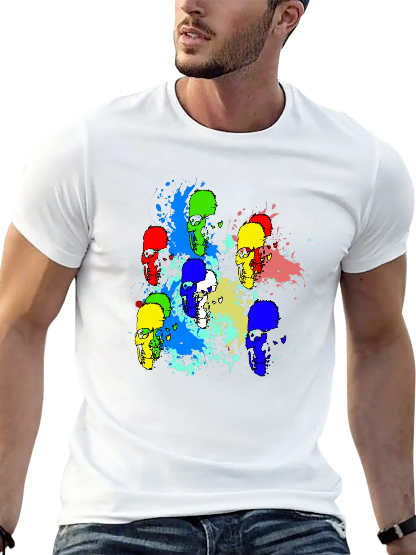Skull Ink Basic Graphic T-Shirt – Daily Comfort In Soft Cotton