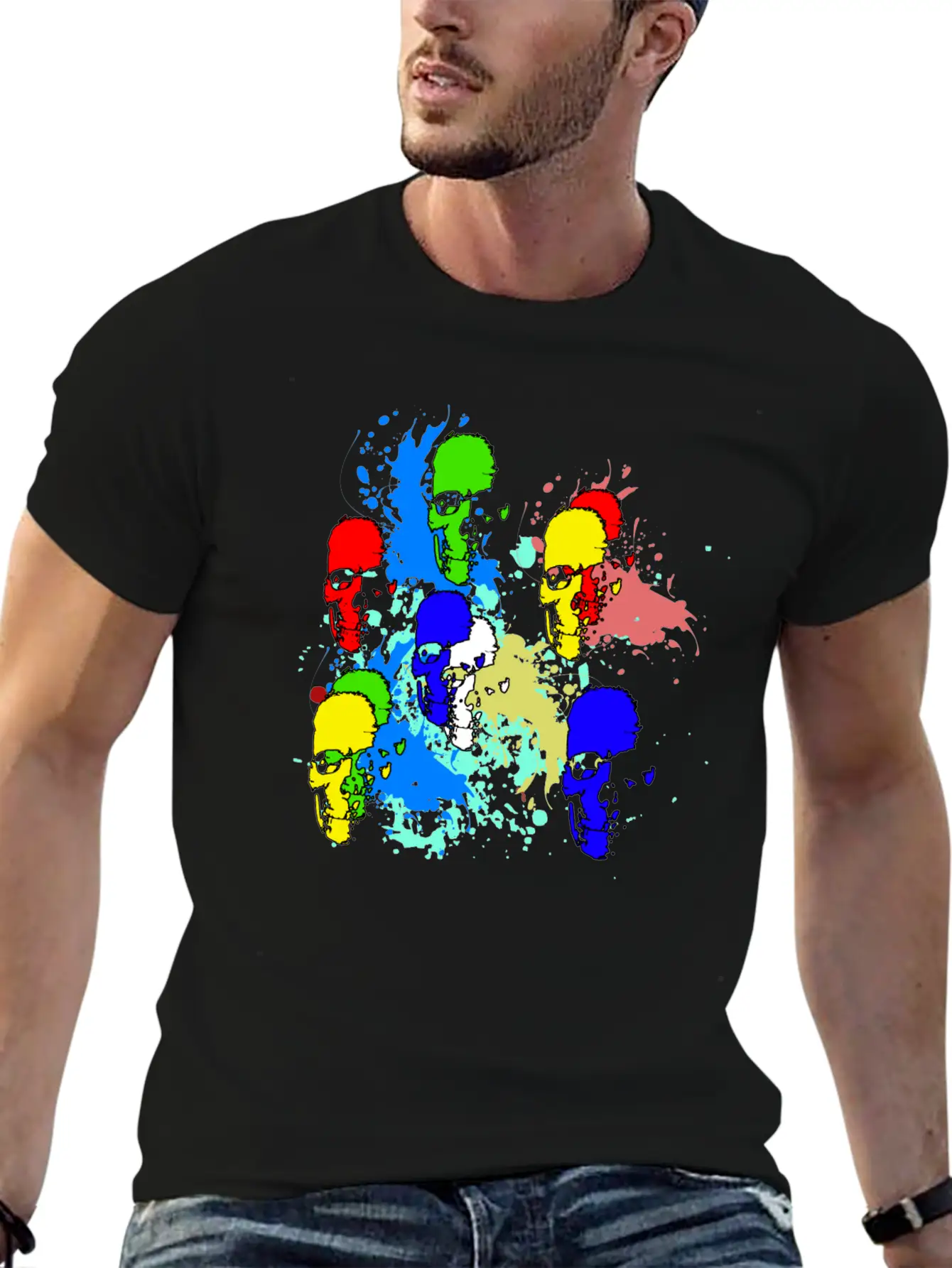 Skull Ink Basic Graphic T-Shirt – Daily Comfort In Soft Cotton
