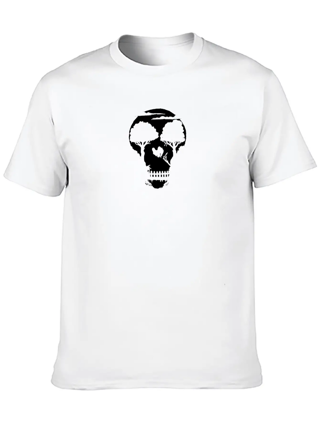 SKULL JUNGLE NIGHT HUMOUR LOGO Classic Cotton Tee – Unisex Comfort For Any Season