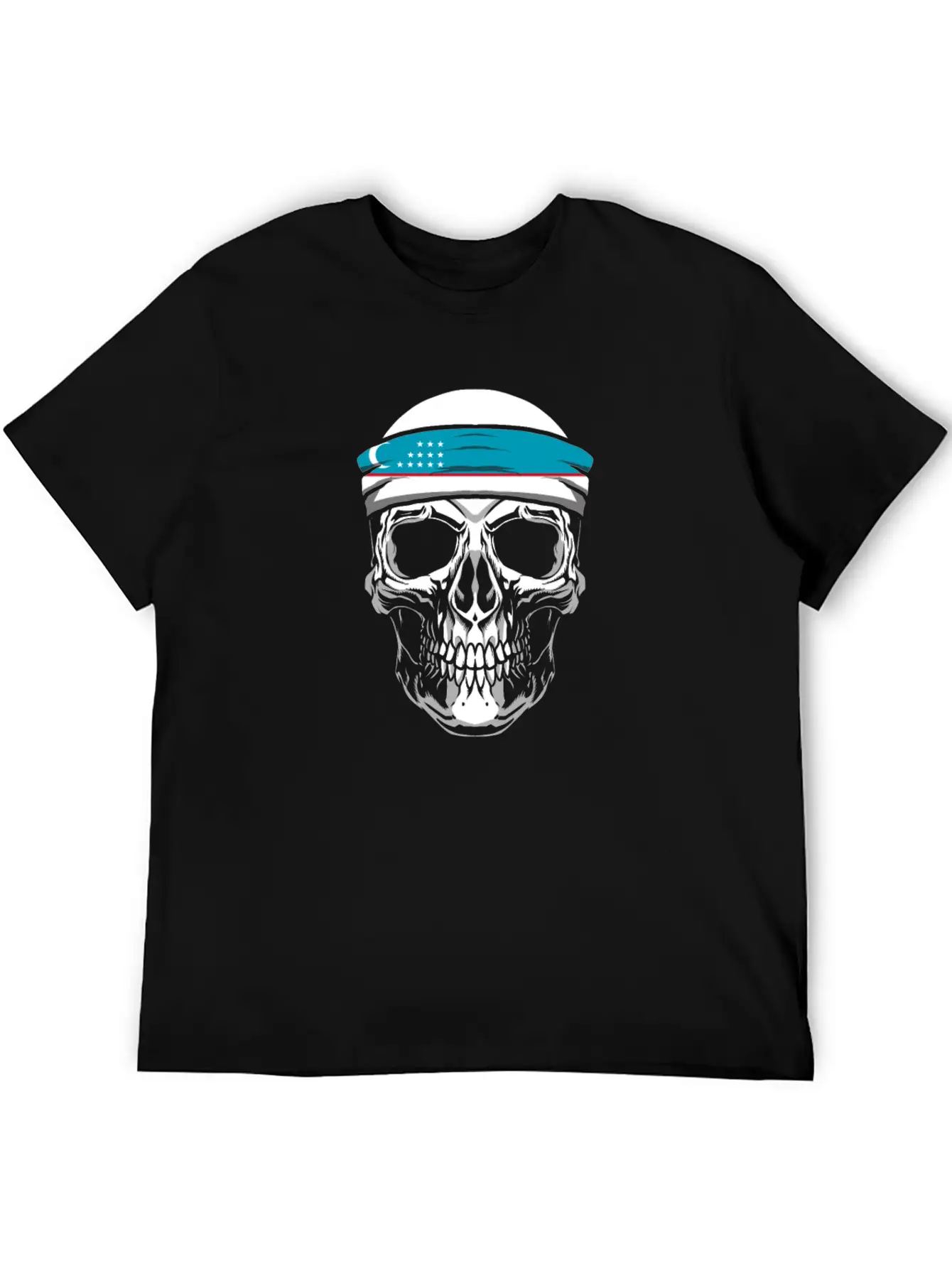 Skull Nationality Country Flag Basic Graphic T-Shirt – Daily Comfort In Soft Cotton