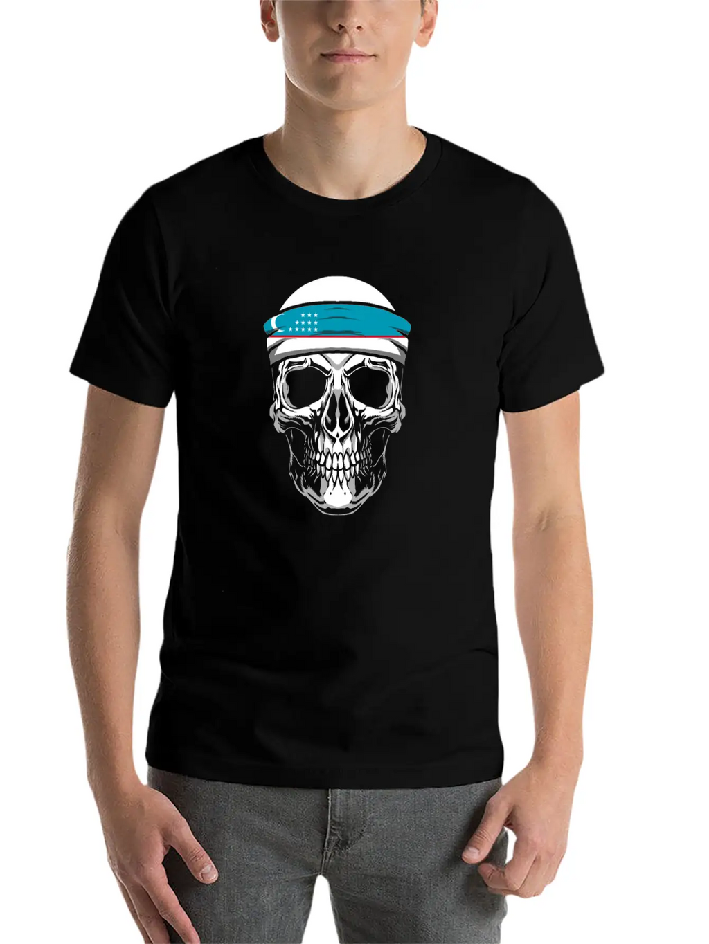 Skull Nationality Country Flag Basic Graphic T-Shirt – Daily Comfort In Soft Cotton