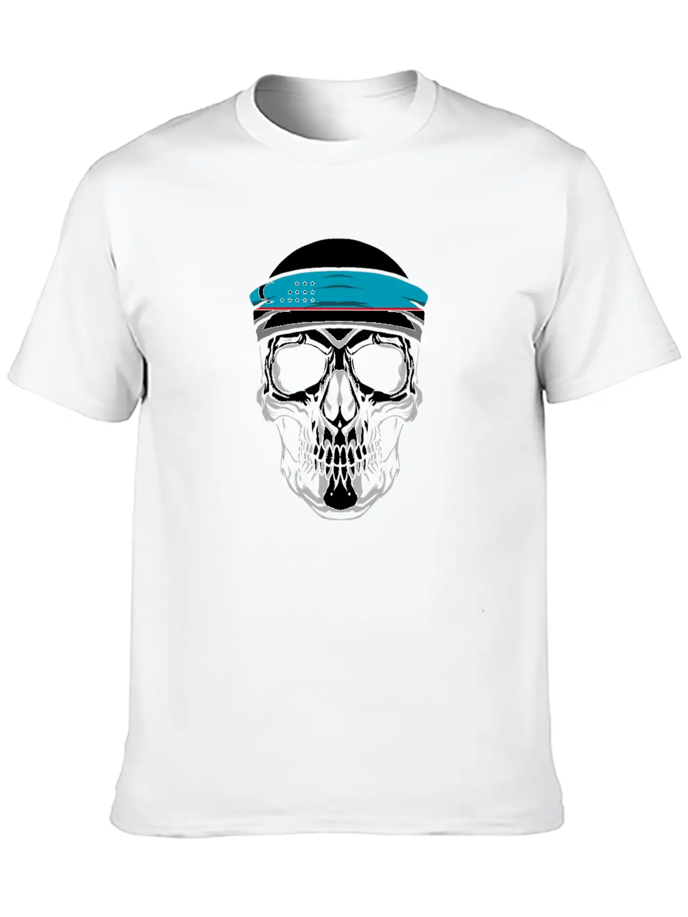 Skull Nationality Country Flag Basic Graphic T-Shirt – Daily Comfort In Soft Cotton