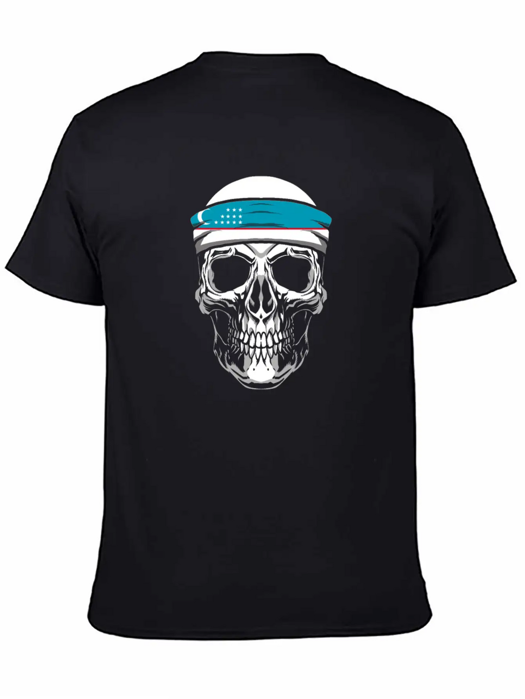 Skull Nationality Country Flag Basic Graphic T-Shirt – Daily Comfort In Soft Cotton