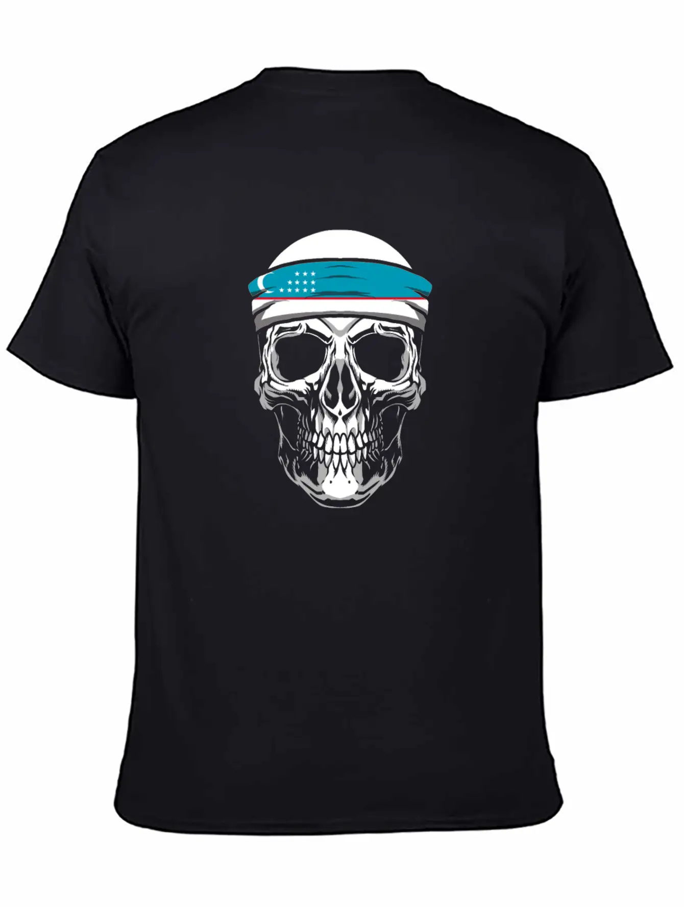 Skull Nationality Country Flag Basic Graphic T-Shirt – Daily Comfort In Soft Cotton