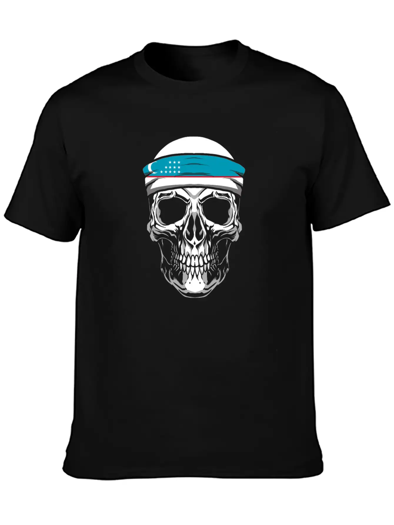 Skull Nationality Country Flag Basic Graphic T-Shirt – Daily Comfort In Soft Cotton