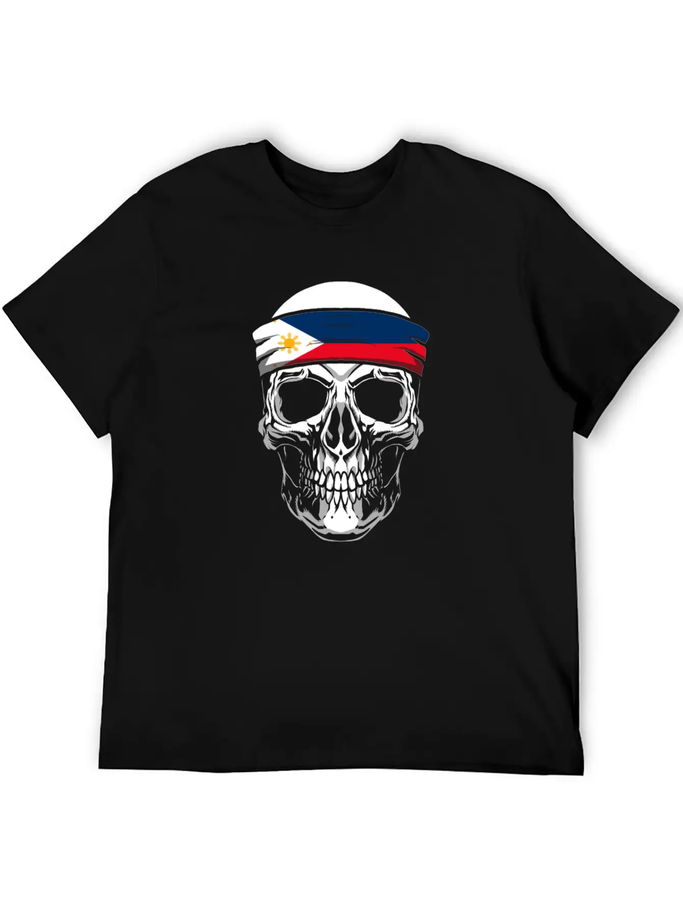 Skull Nationality Country Flag Classic Cotton Tee – Unisex Comfort For Any Season