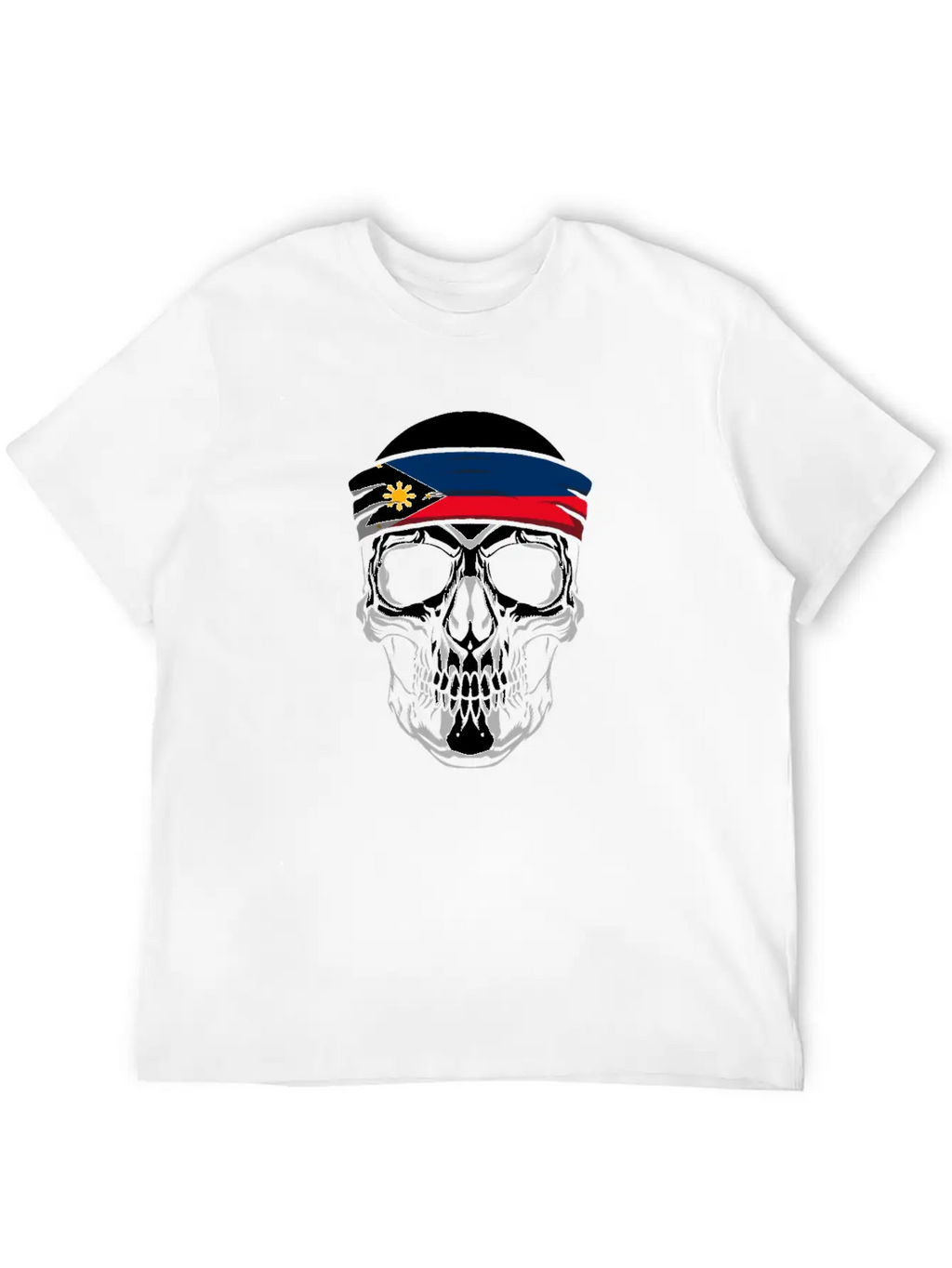 Skull Nationality Country Flag Classic Cotton Tee – Unisex Comfort For Any Season
