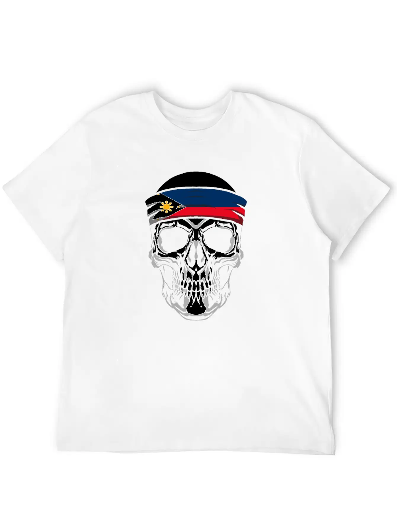 Skull Nationality Country Flag Classic Cotton Tee – Unisex Comfort For Any Season