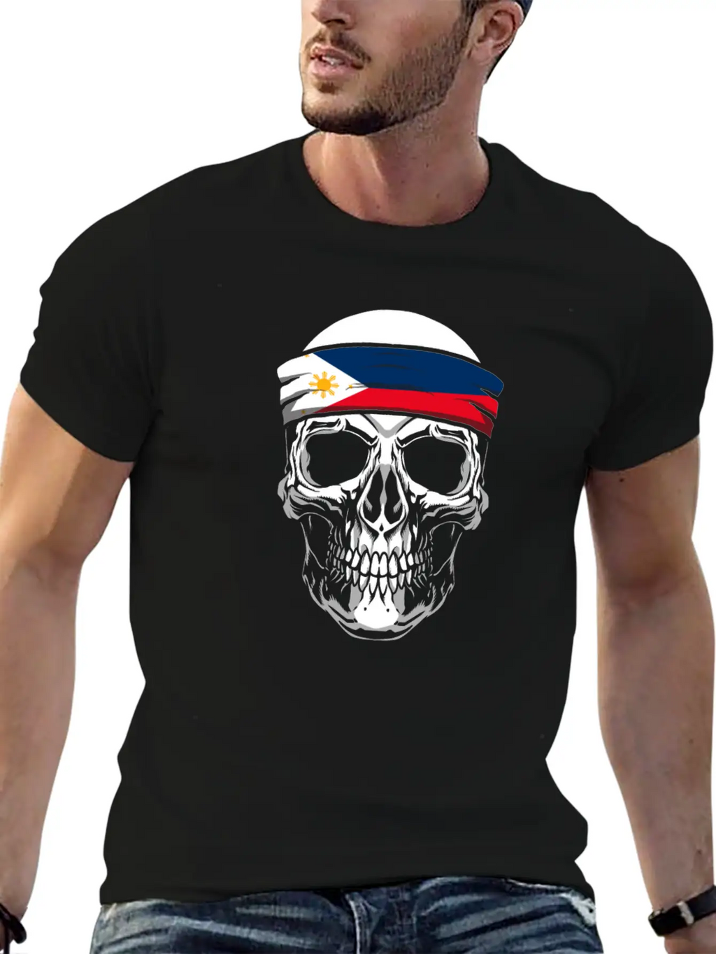 Skull Nationality Country Flag Classic Cotton Tee – Unisex Comfort For Any Season