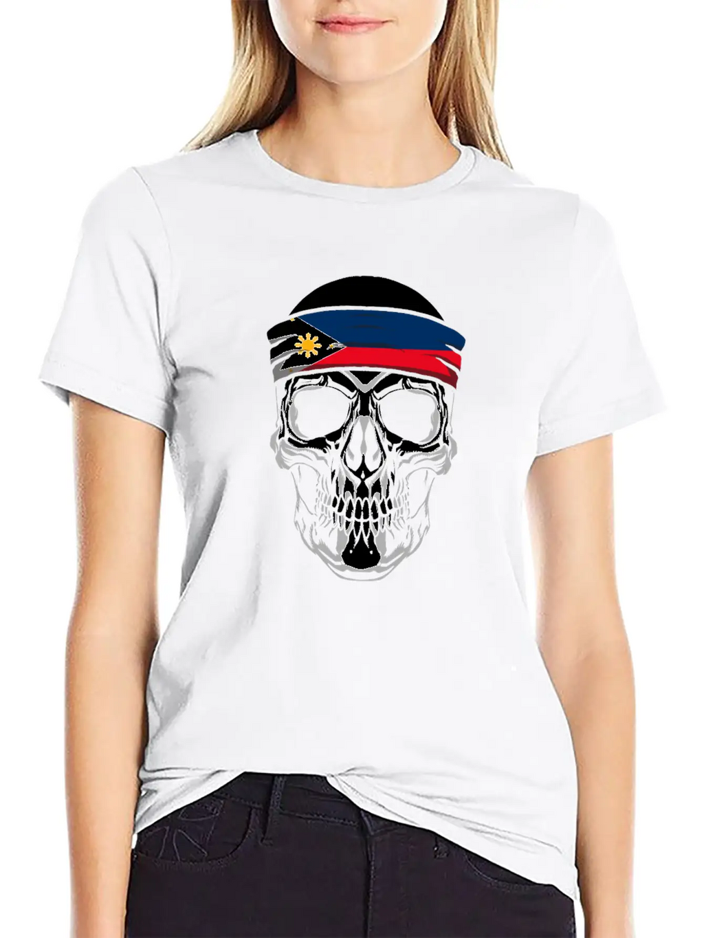 Skull Nationality Country Flag Classic Cotton Tee – Unisex Comfort For Any Season
