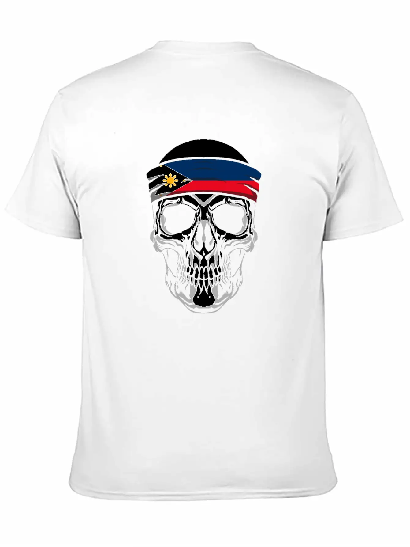 Skull Nationality Country Flag Classic Cotton Tee – Unisex Comfort For Any Season