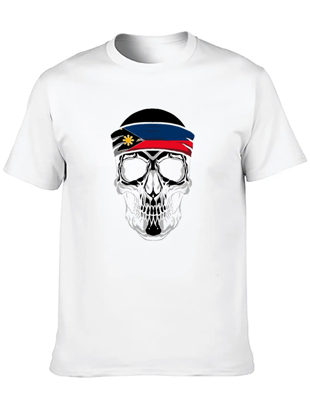 Skull Nationality Country Flag Classic Cotton Tee – Unisex Comfort For Any Season