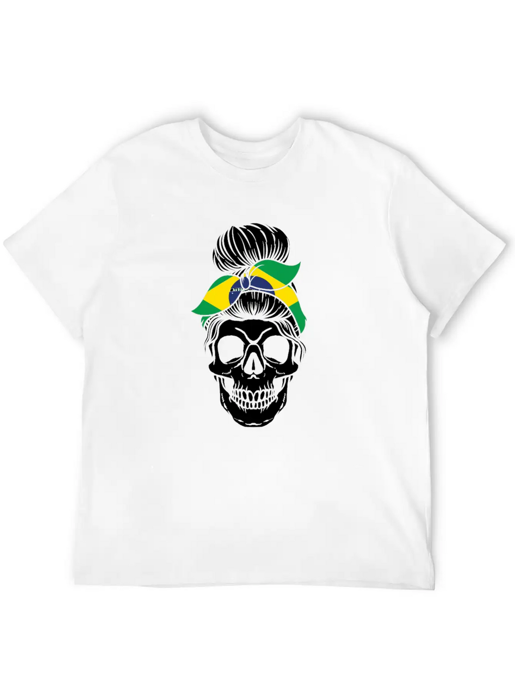 Skull Nationality Country Flag Essential Cotton Tee For Daily Outfits – Unisex Style