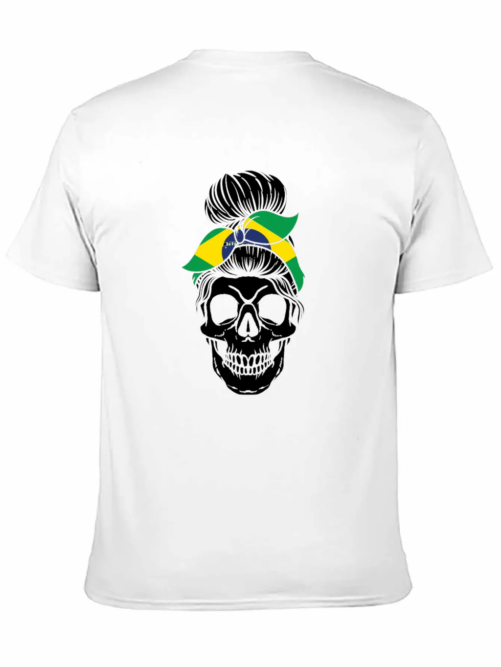 Skull Nationality Country Flag Essential Cotton Tee For Daily Outfits – Unisex Style