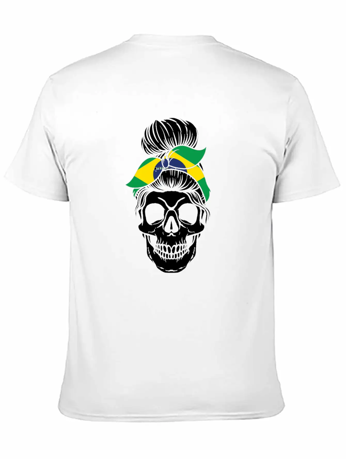 Skull Nationality Country Flag Essential Cotton Tee For Daily Outfits – Unisex Style