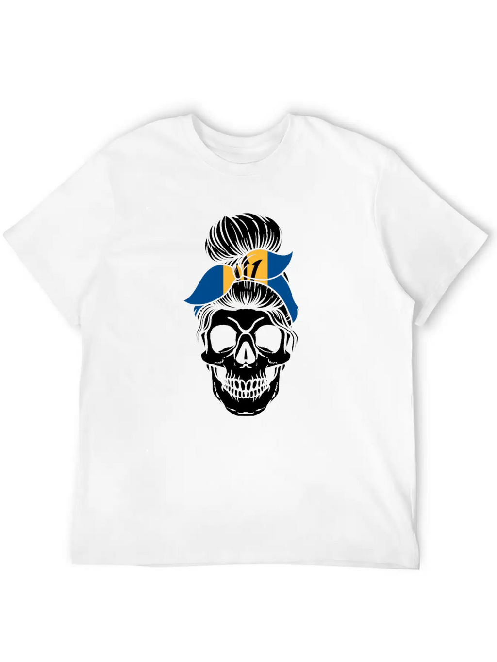 Skull Nationality Country Flag Unisex Casual T-Shirt – Clean Design For Daily Comfort