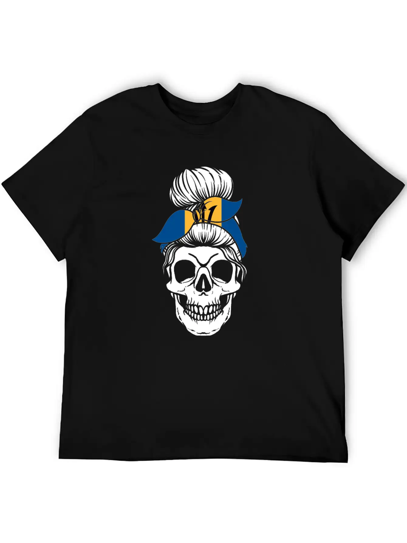 Skull Nationality Country Flag Unisex Casual T-Shirt – Clean Design For Daily Comfort