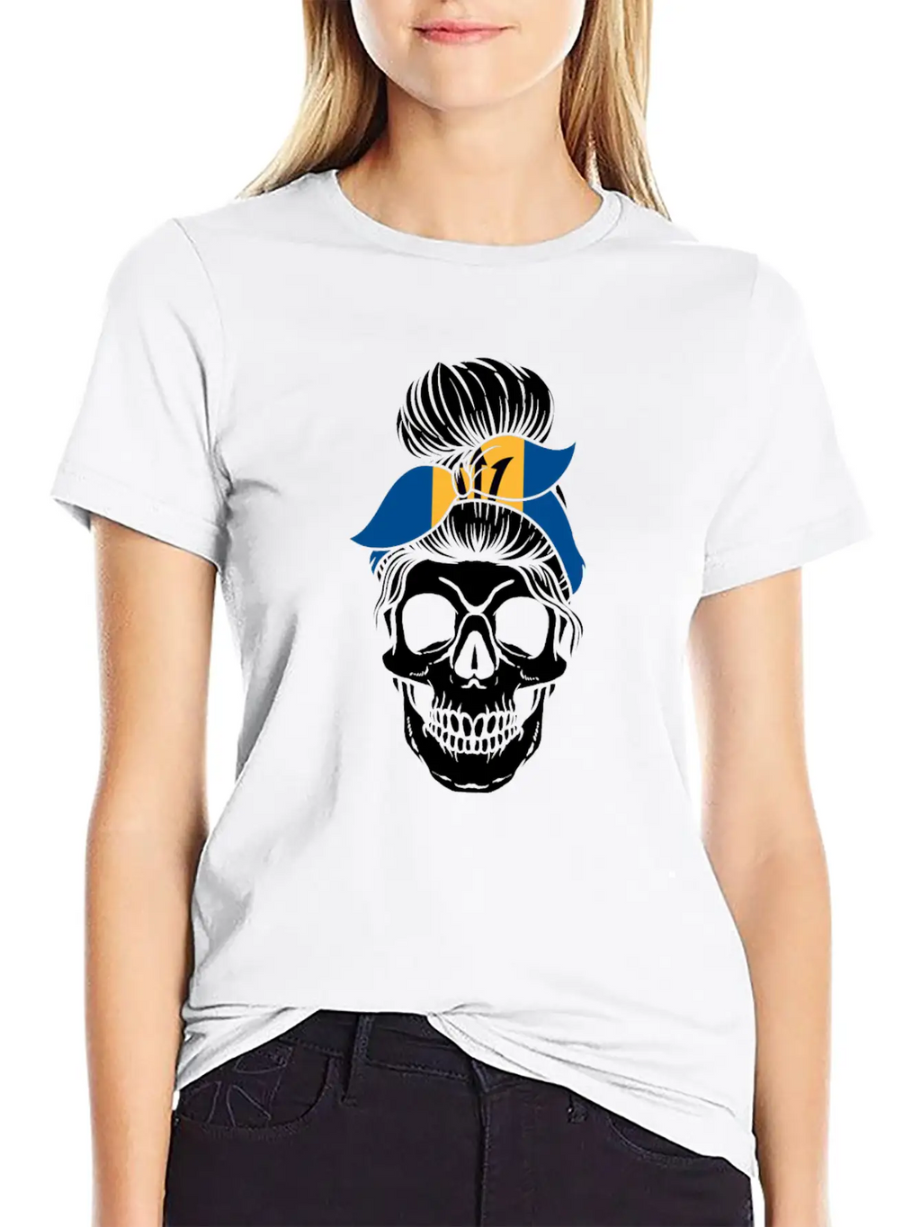 Skull Nationality Country Flag Unisex Casual T-Shirt – Clean Design For Daily Comfort