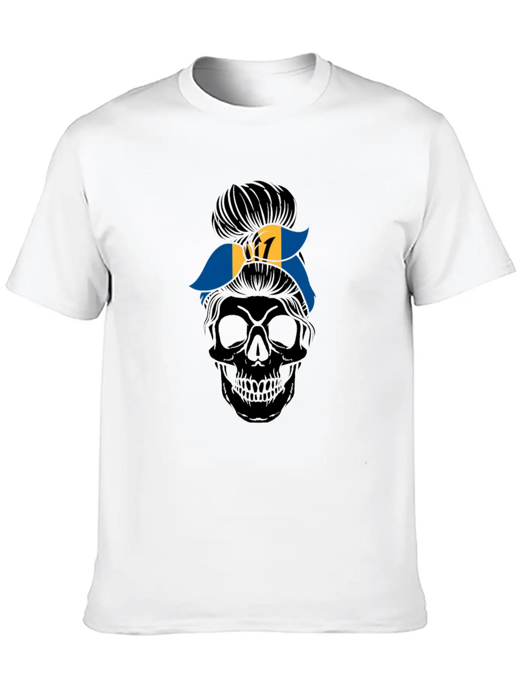 Skull Nationality Country Flag Unisex Casual T-Shirt – Clean Design For Daily Comfort