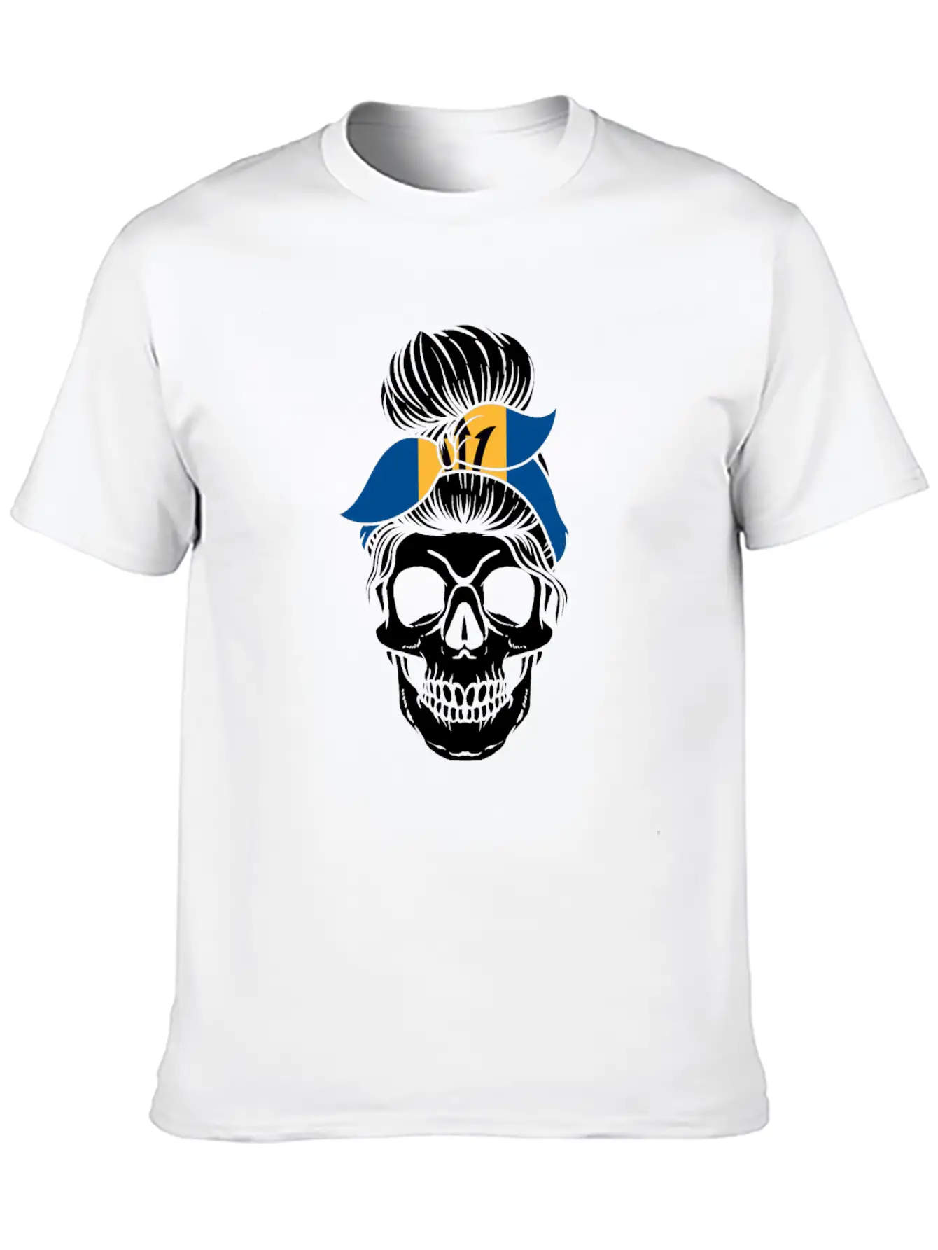 Skull Nationality Country Flag Unisex Casual T-Shirt – Clean Design For Daily Comfort